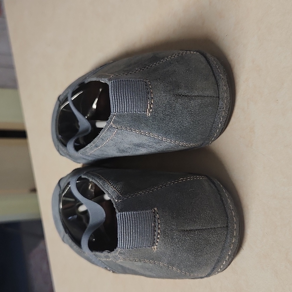 Blue Leather Suede Upper Flat Mary Jane Slip On Comfort What’s What Aerosoles - Picture 5 of 10